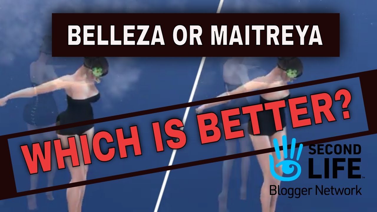 Second Life Mesh Body Comparison Belleza Or Maitreya Which Is Better Youtube