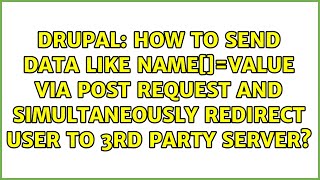 How to send data like NAME[]=value via POST request and simultaneously redirect user to 3rd...