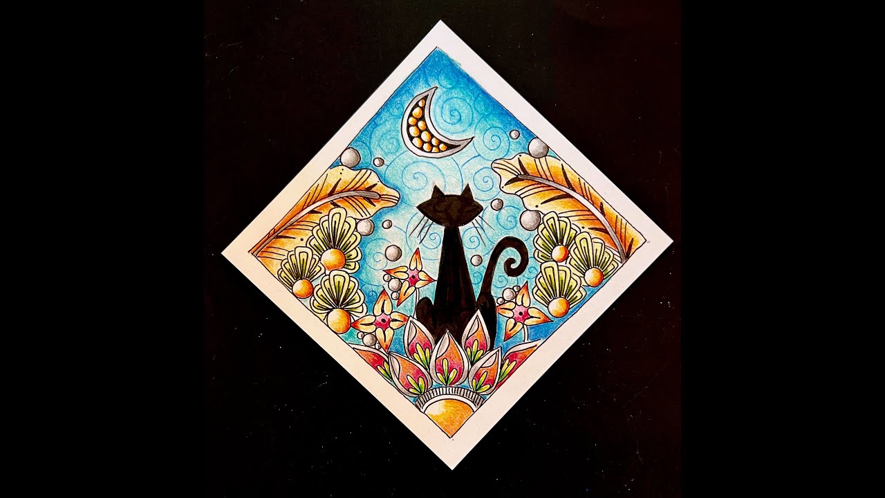 Meowy Night  Halloween Zentangle Class