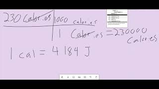 Calories, calories, and Joules: Energy Conversions for Thermochemistry