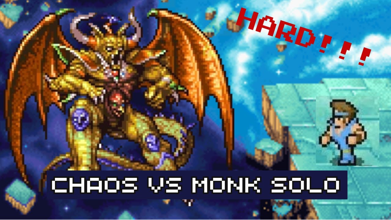 Final Fantasy 1 Chaos vs Monk Solo is Tough - Pixel Remaster