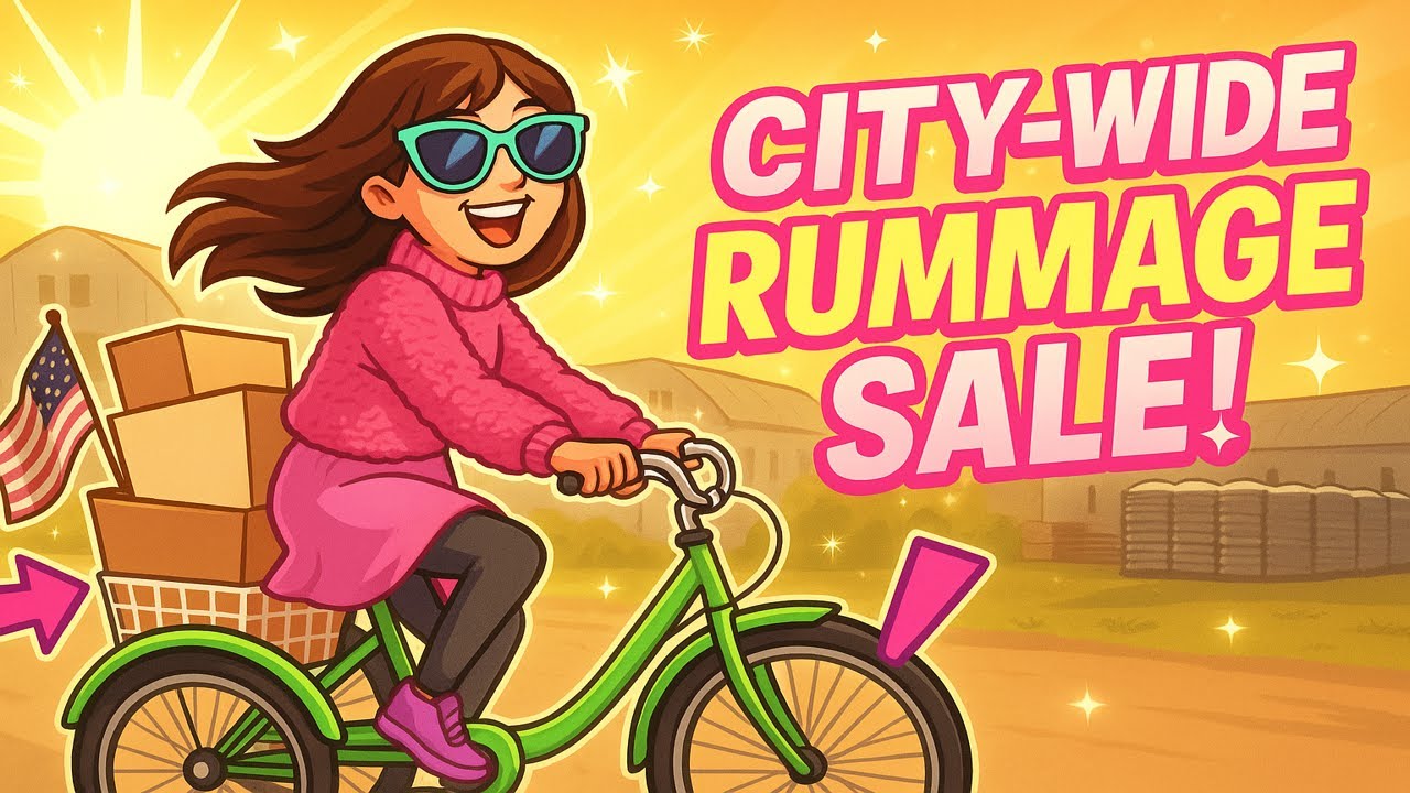 City-Wide Rummage SALE Madness! 🛍️ Treasure Hunt at My Mom’s Town Rummage Sale! 💖