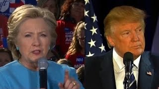 Clinton, Trump battle for crucial New Hampshire votes