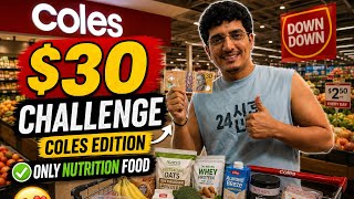 Can $30 Buy Healthy Food in Australia? 🇦🇺 | Coles Challenge | #challenge #australialife
