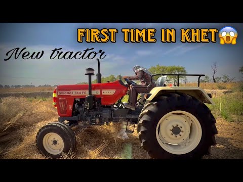Bina handel kiya engine start😱#vlog #newtractor #swaraj 