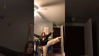 #flexibilty #ballerina #dance #trend #cheerleader 🩵🩷🩵🩷