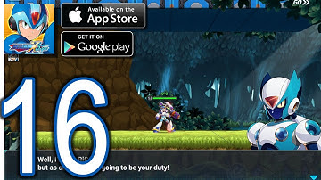 MEGAMAN X DiVE Mobile iOS Android Walkthrough - Part 16 - Coop, Story 7: Area Forest (Normal)