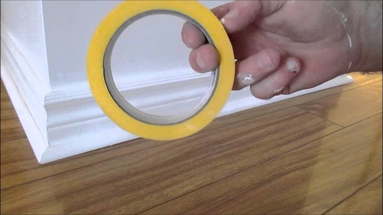 How to paint baseboard trim and walls YouTube
