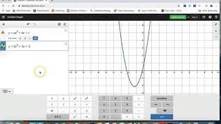 Graphing Quadratic Functions using Desmos