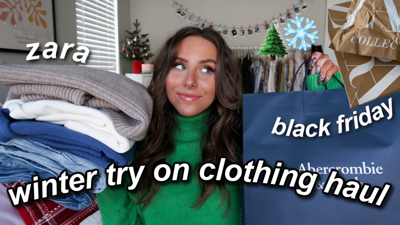 HUGE WINTER TRY ON CLOTHING HAUL 2021 | zara, urban outfitters, + more! (trendy winter essentials)
