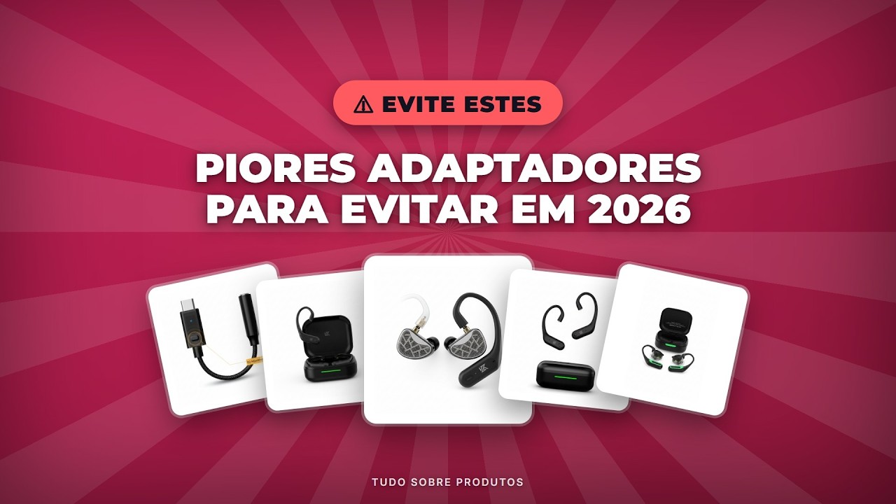 Capa: FUJA DESSES! 🚫 Top 10 PIORES Adaptadores Bluetooth de 2026