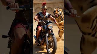 El Duelo Imposible #cgi #cgianimation #shorts #tigres #rome #motorcycle #ias #funny #animation