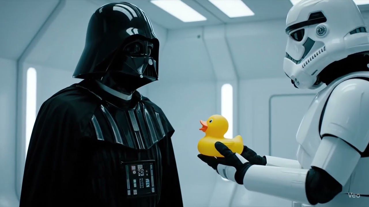 Darth Vader gets a rubber duck.
