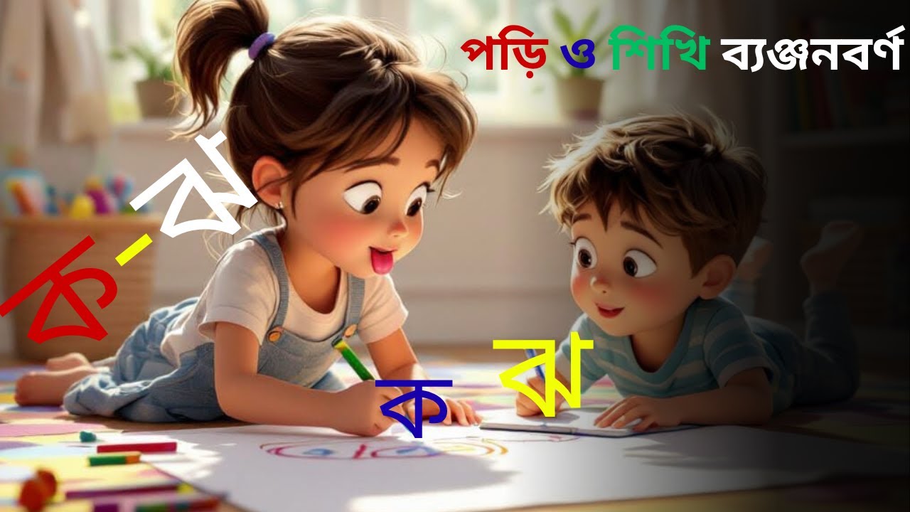 বাংলা বর্ণমালার ছড়া কএ কলম  Bengali Alphabet Rhyme| PART- 1