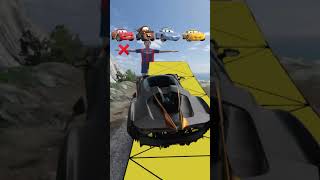 car Vs Sea Eater messi|Beaming Drive | Lighting Mcqueen #shorts