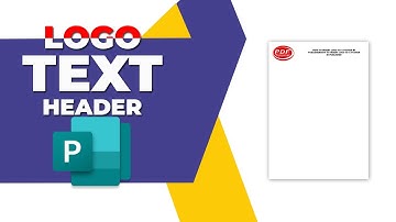 How to add logo and text in a Header in Publisher