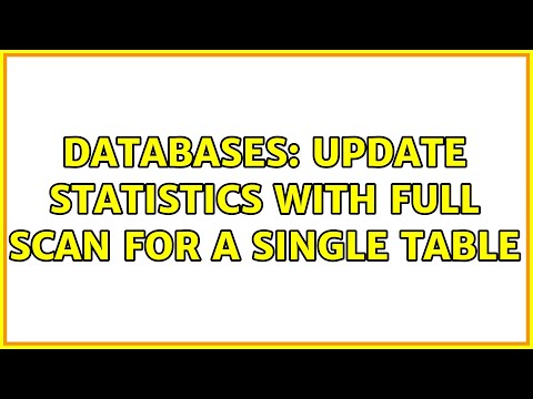 Databases: Update Statistics