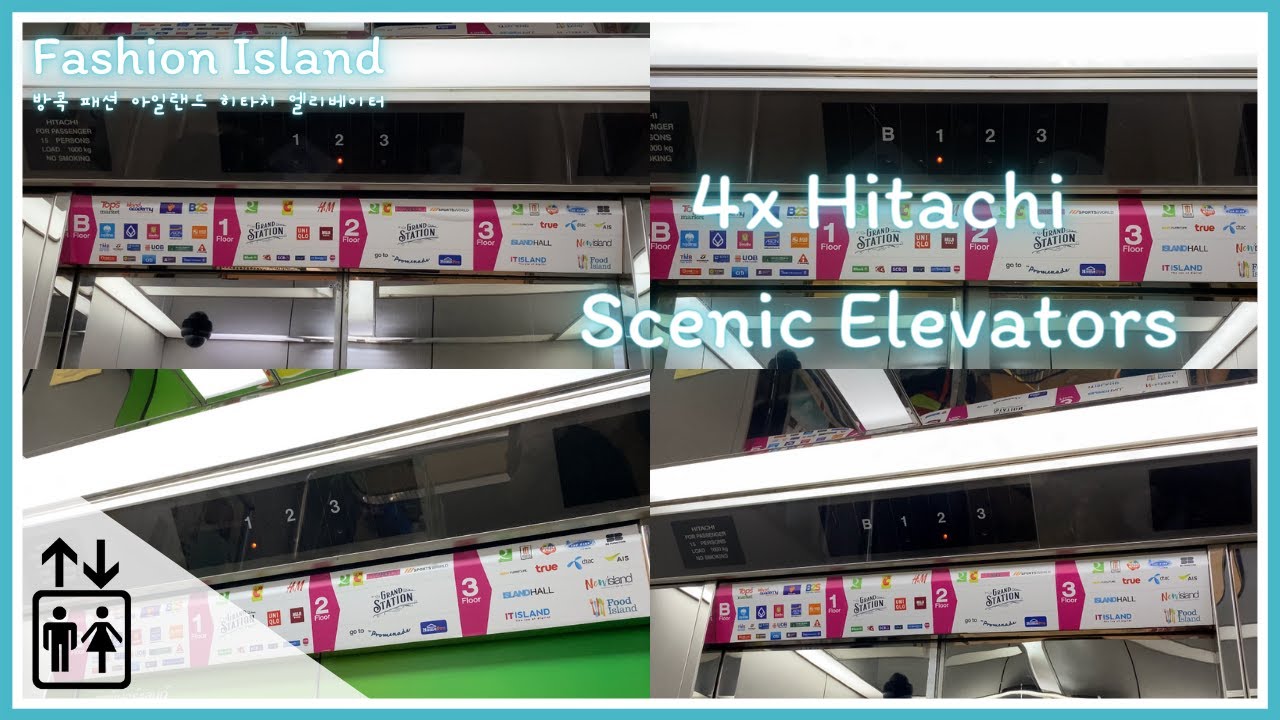 2021 Re:Take | Fashion Island, Bangkok | 4 Hitachi Traction Scenic Elevators