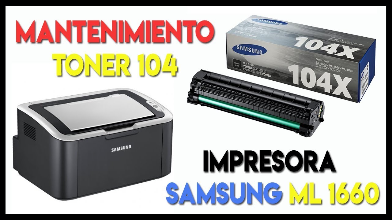 Como Aplicar Mantenimiento A Cartucho Toner Impresora Samsung Laser Ml 1660 Youtube