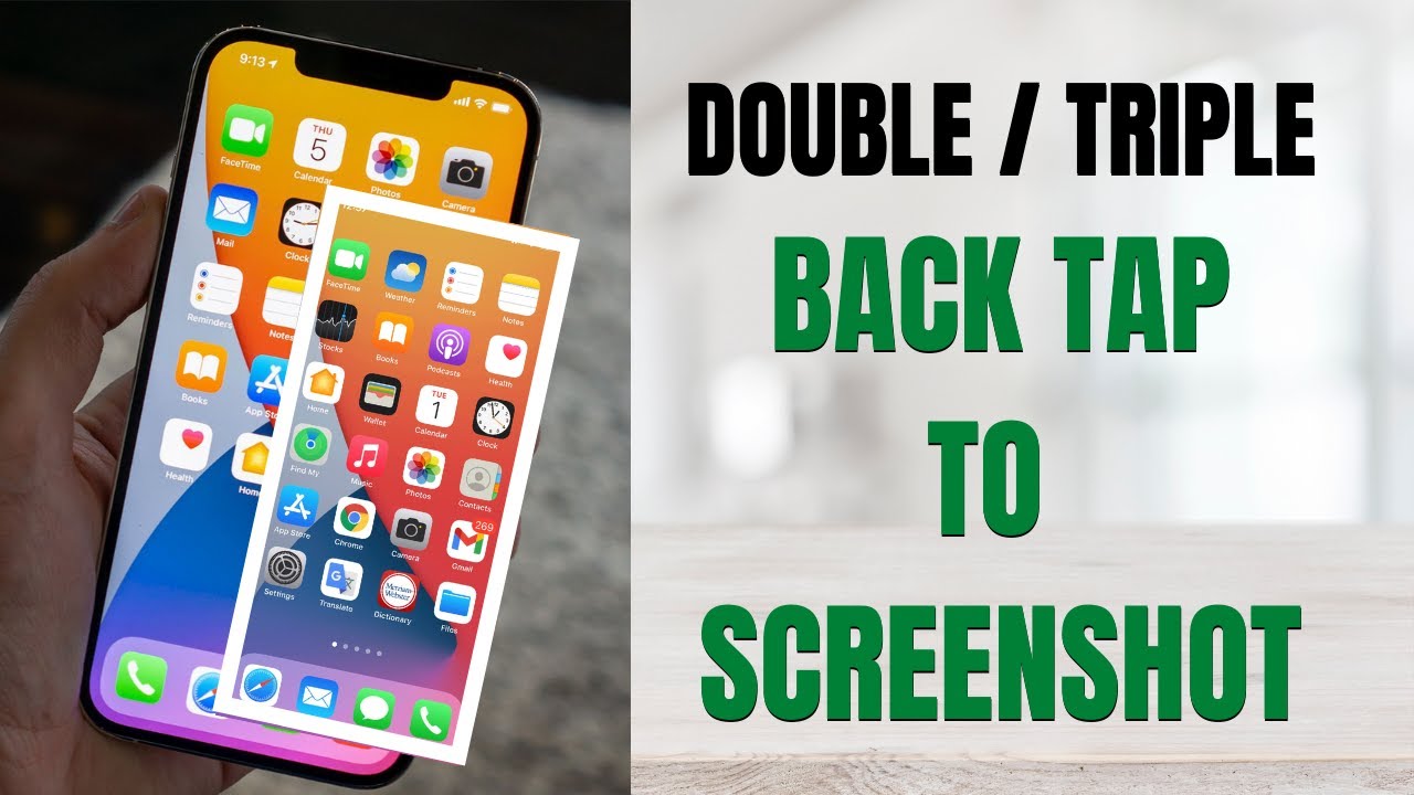How to Enable iPhone Back Tap Screenshot  ( EASY ) | How to Take Screenshot by Tapping iPhone Logo