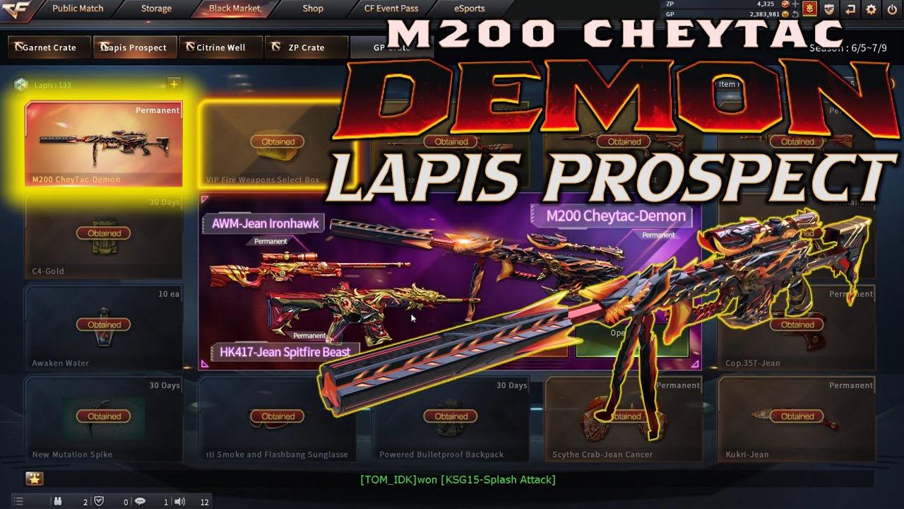 Winning M200 CheyTac Demon | Lapis Prospect | Crossfire West