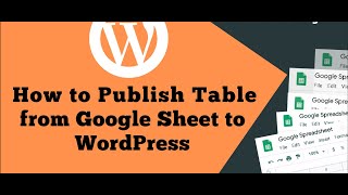 Turn Your Google Sheets Into WordPress Tables With Hyperlinks