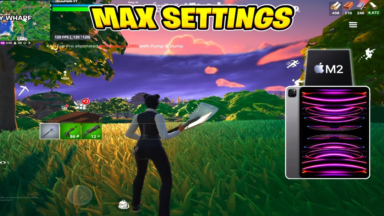 Fortnite Mobile On MAX SETTINGS Chapter 6 iPad Pro Gameplay