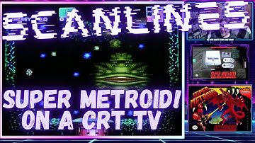 Super Metroid On a CRT TV (Scanlines)