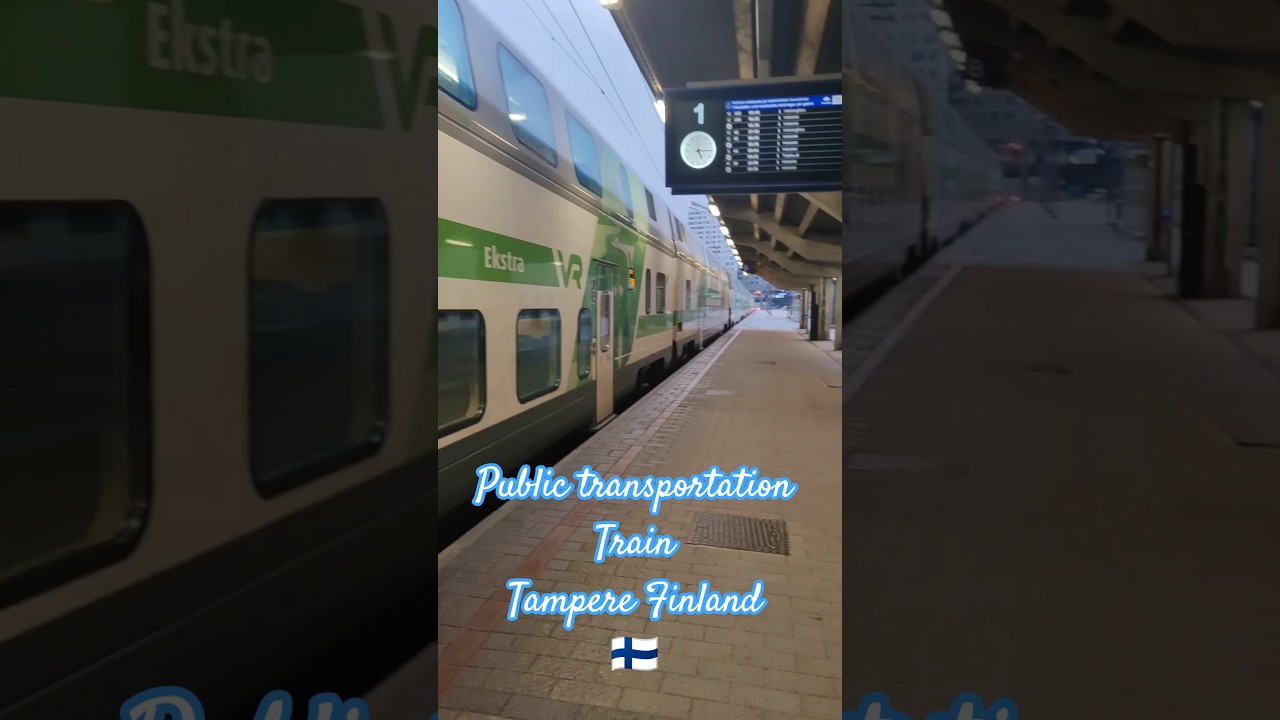 Tampere Finland Public Transportation Train Journey VR and Nysse App guide tour Europe travel 🇫🇮