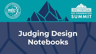 Judging Design Notebooks | 2021 Virtual REC Foundation Summit screenshot 2