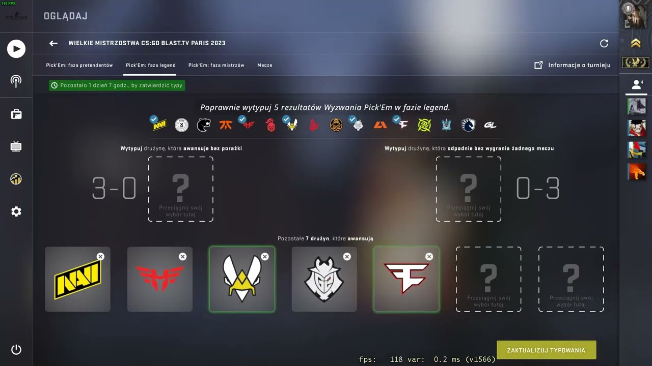 Pick'Em Legends Stage - Blast Paris Major 2023