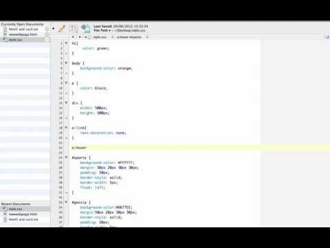 Beginner HTML & CSS tutorial 25 - formatting links