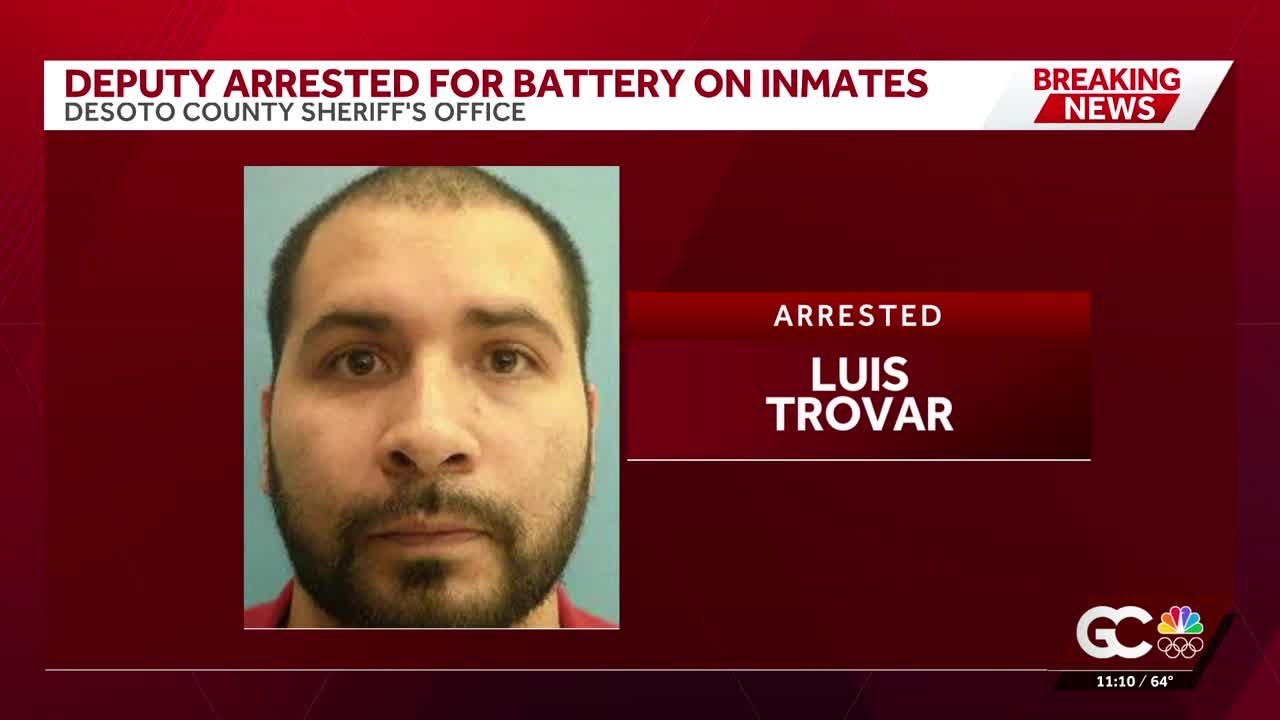 DeSoto County corrections sergeant accused of unlawful use of force against two inmates