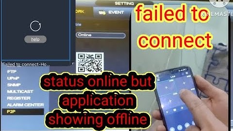 failed to connect DVR online but application showing offline problem solved