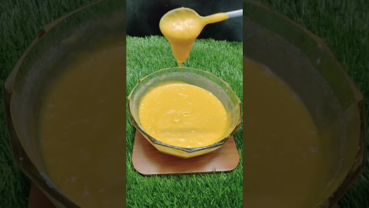 Arabian mango bread pudding recipe / mango dessert with bread #shorts