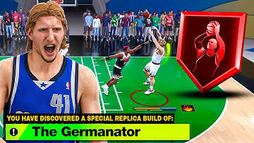 "PRIME" DIRK NOWITZKI BUILD is A PROBLEM in RANDOM REC on NBA 2K25! 99 POST CONTROL + 99 CLOSE SHOT