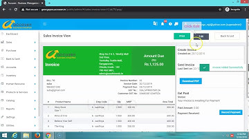 How to Sales invoice - Product based (Exclusive tax) in Accozen POS billing software