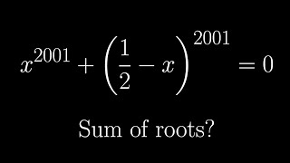 Contest Mathematics - AIME - Sum of polynomial roots