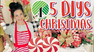 🌲5 DIY DOLLAR TREE DECOR CRAFTS~CENTERPIECE 🌲 Ep. 8 \\