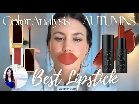 Best Lipstick Shades for Every Autumn Type | 16-Season Color Analysis🍁True, Soft, Warm & Deep Autumn