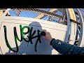 Graffiti test with wekman dope ink bonus  tag battle with andie and demos