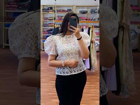 PRINTED CROP PUFF