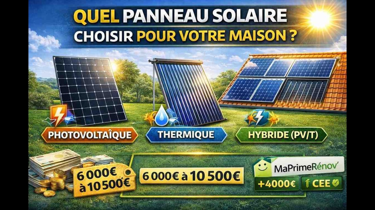 Quel panneau solaire choisir pour votre maison ?
