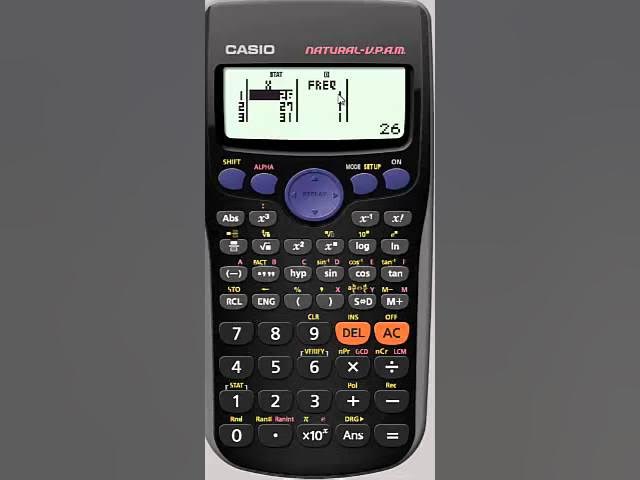 Using Statistic Mode on the Casio fx 82 AU - YouTube