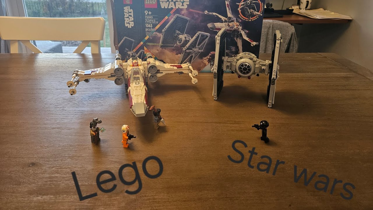 Building and reviewing the Lego tie fighter & x wing mash up set #lego #legostarwars