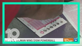 St. Petersburg woman claims $10 million Powerball
