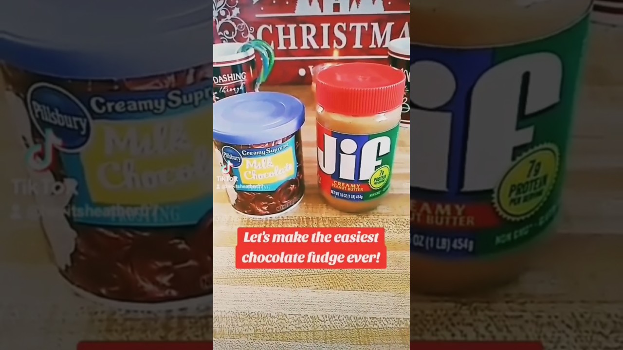 2 Ingredient chocolate fudge! 