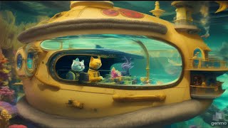THE #BEATLES  #CATS and #YELLOW #SSUBMARINE #AI CREATIVITY #VIDEOCLIP by  CAT HOUSE IN BUCHA 233 views 4 months ago 3 minutes, 5 seconds