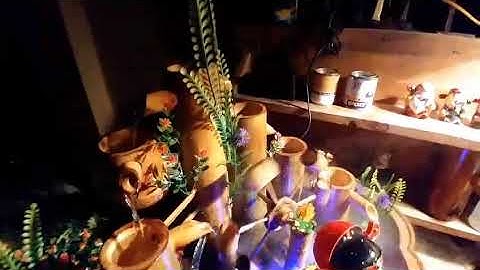 Tiểu cảnh Thần Tài bên guồng quay ^^