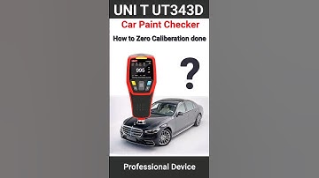 How to Zero Calibrate UT343D Car Paint Checker Device (Step-by-Step Guide)